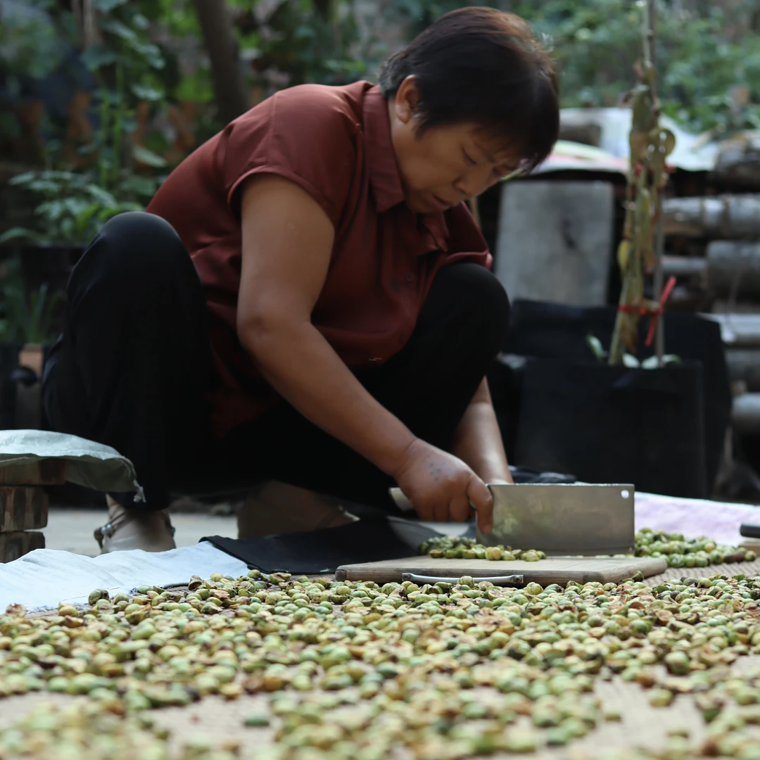 【野山楂】洛阳伏牛山深山黄山楂切片晒干农家货200g包邮 另售百合