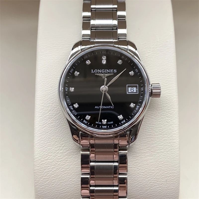99新 Longines/浪琴 浪琴名匠原镶钻l2.128.4.57.6自动机械女表