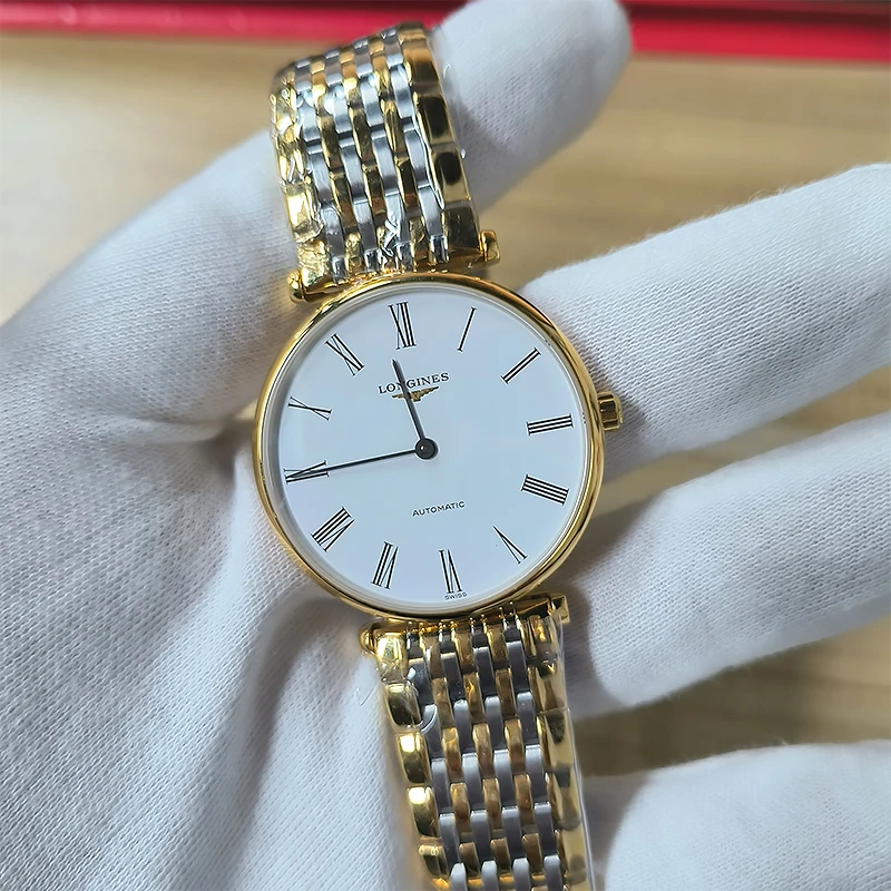 95新 Longines/浪琴 浪琴嘉岚自动机械男女通用款表径34休闲简约