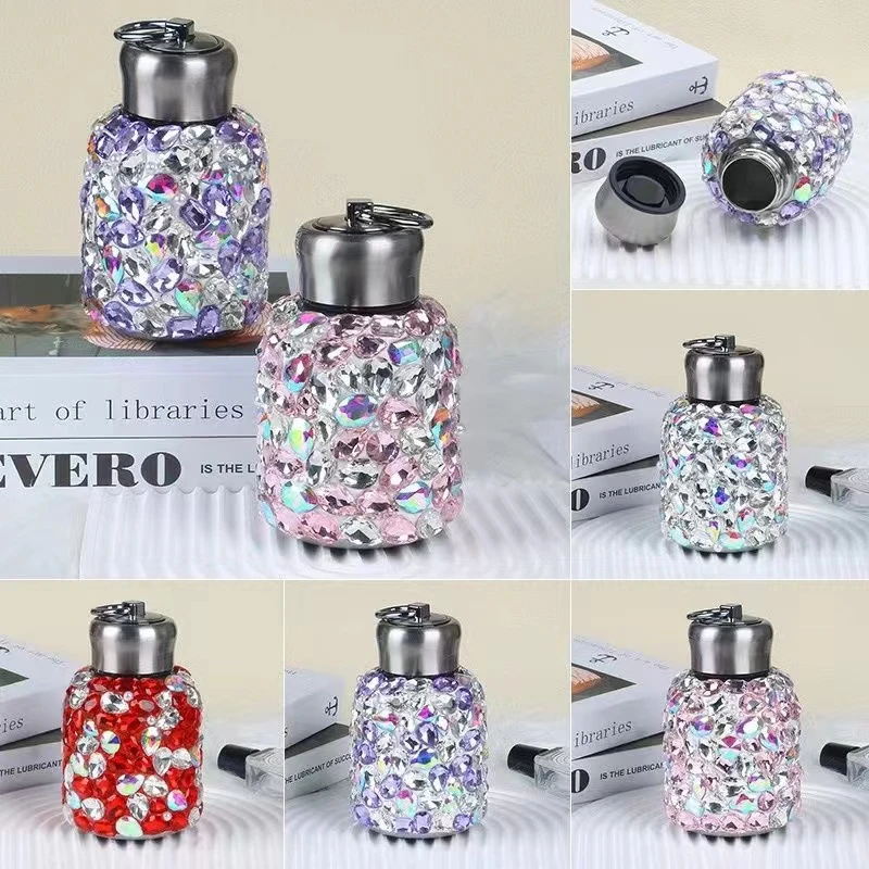 【送爱心珍珠链】满钻小仙女水杯创意可爱颜色随机发