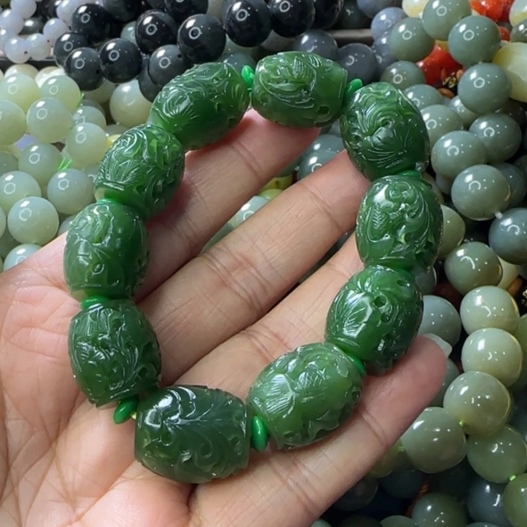 【闪购商品】和田玉（碧玉）手串未镶嵌?****3