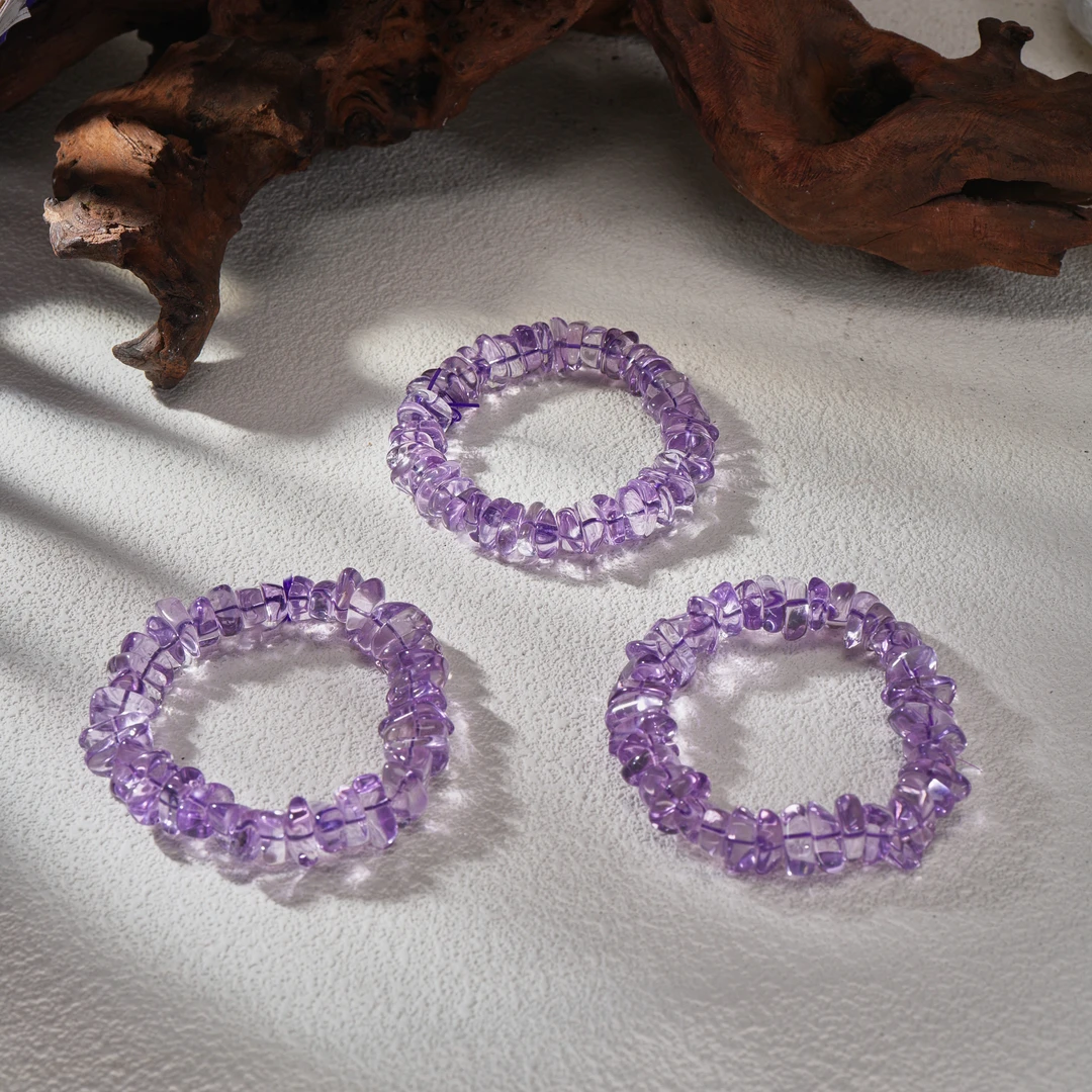 【天空之镜】守道掌门人紫水晶随形单圈手串SDTP3750多样性发其一