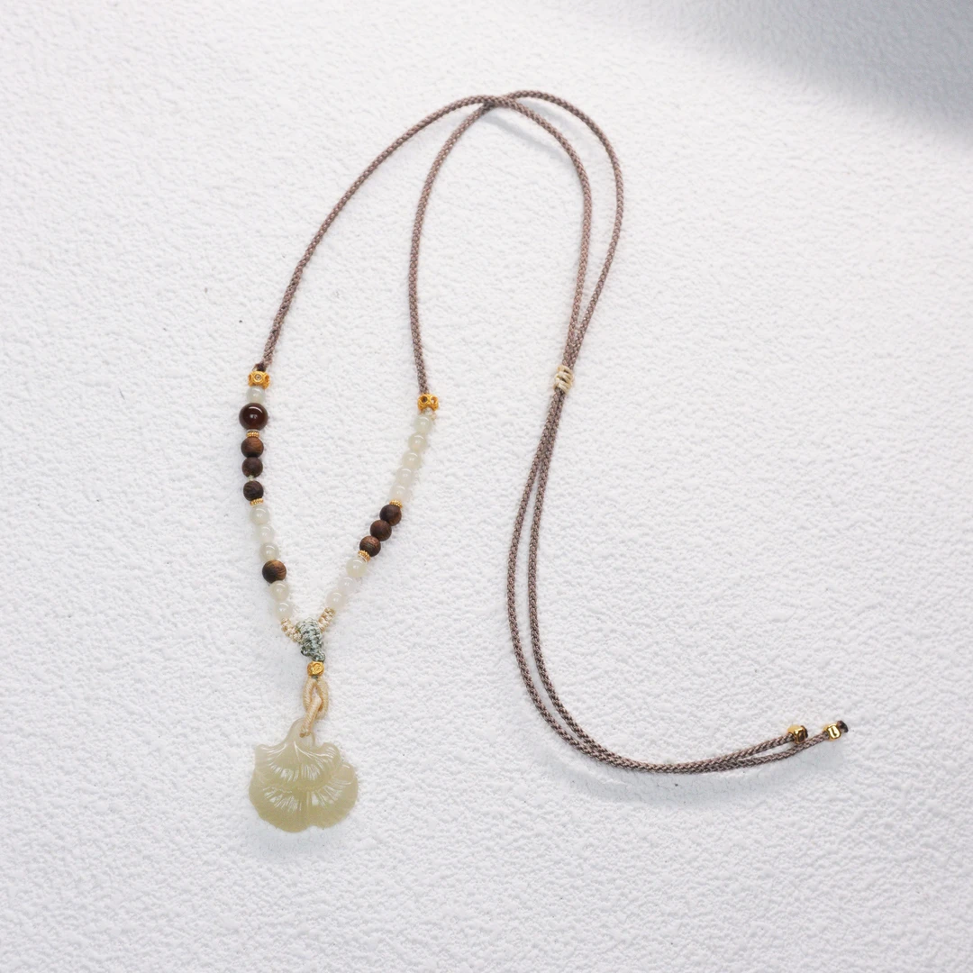 【幸会】守道掌门人沉香银杏叶吊坠SDCX3695多样性发其一