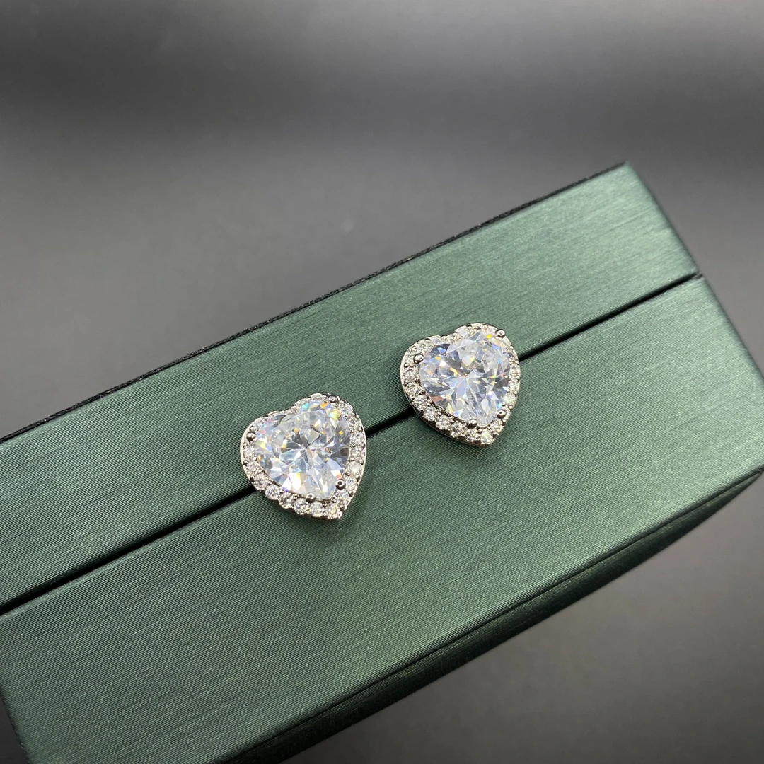 铜合金合成锆石耳饰 XS-5084 耳钉气质经典