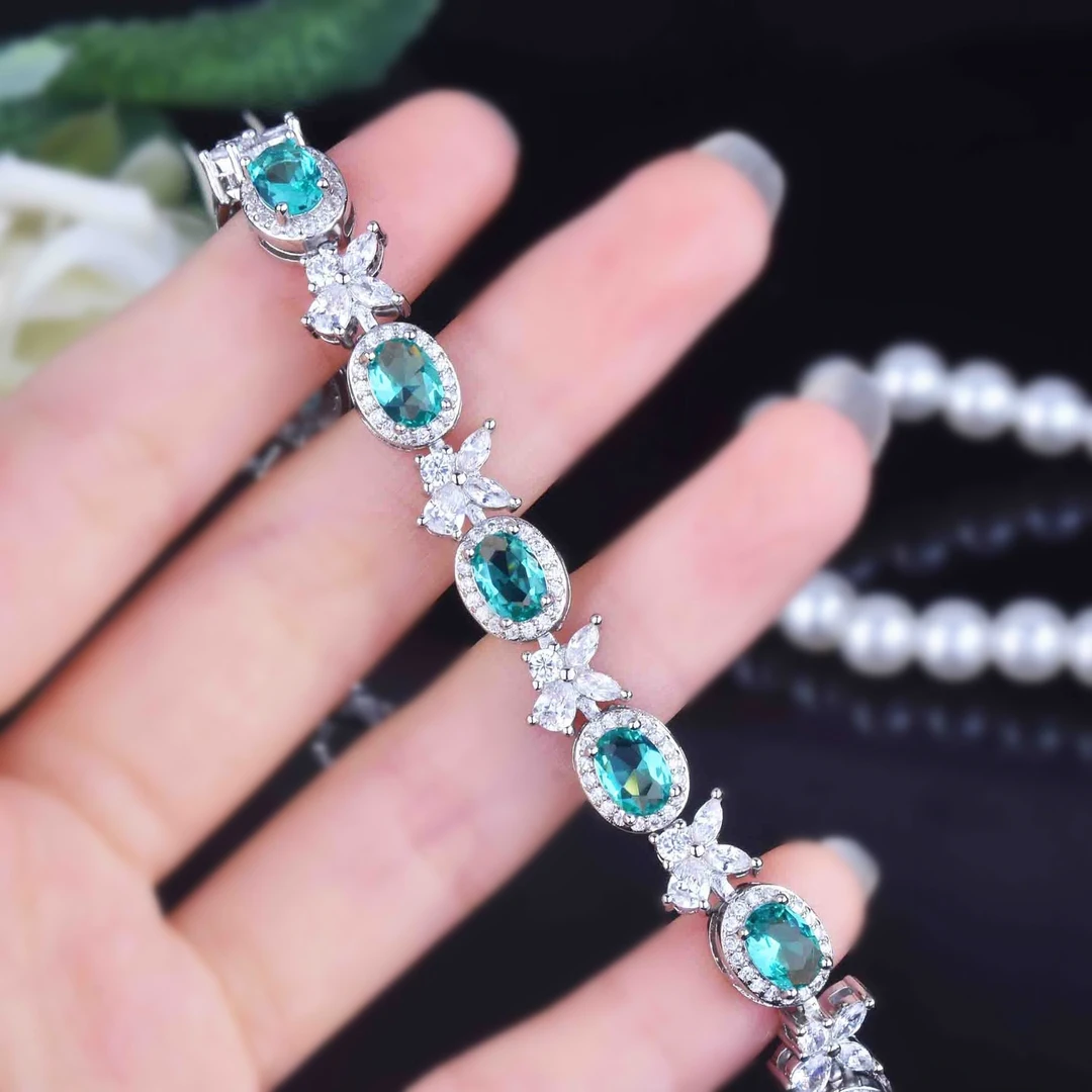 铜合金合成锆石手链 ZR-2105 手链可调节经典镶嵌