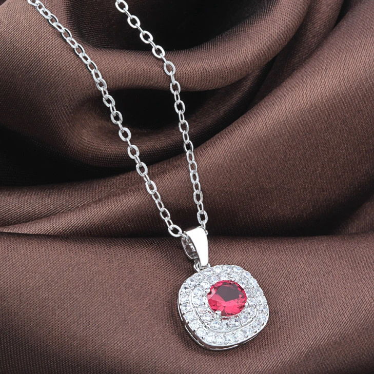 铜合金合成锆石项链 QX-9120 项链气质百搭