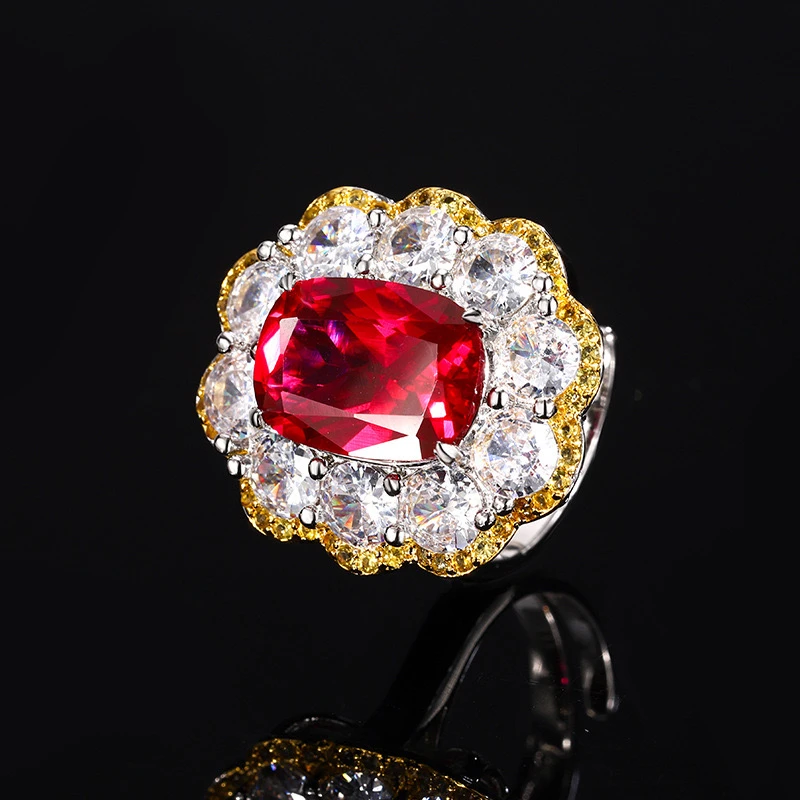 铜合金合成锆石戒指 ZSS-1011 戒指轻奢时尚镶嵌豪华满钻