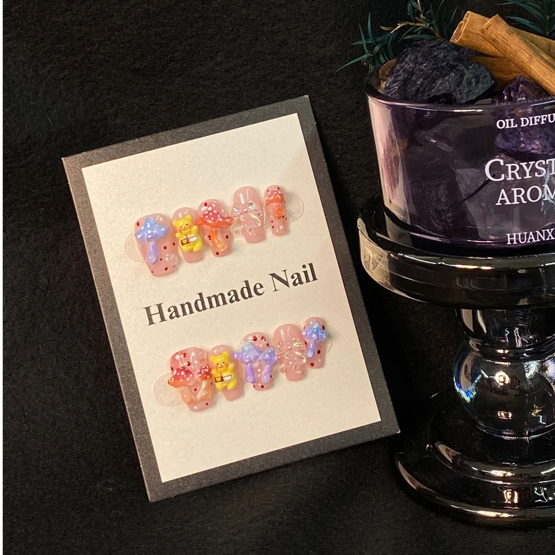 【蘑菇屋】2024新款纯手工穿戴甲穿戴式