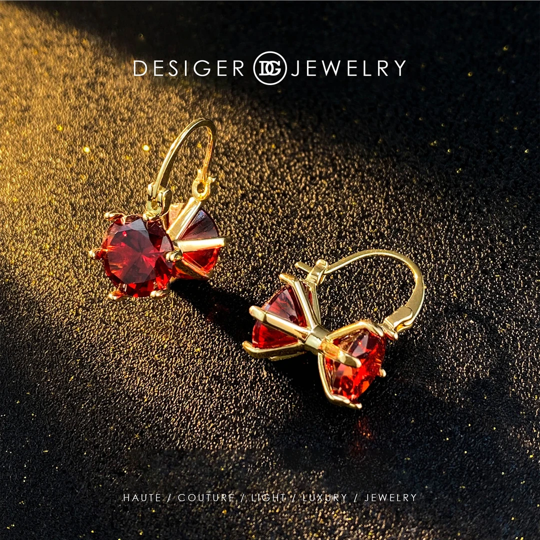 F0328 法D ♠ Bow Tie Earrings蝴蝶结系列耳钉