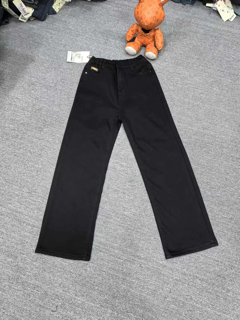 0932-1 弹力 加绒 拖地裤