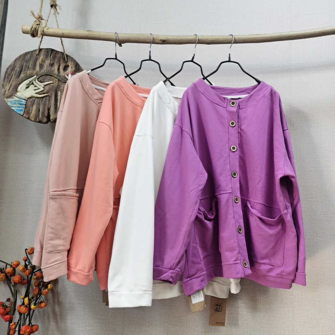 儒品素衣0913毛圈棉加厚短外套