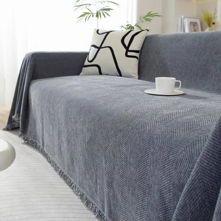 （兰香）ins风高货轻奢四季通用沙发盖布雪尼尔防猫抓防滑沙发盖巾