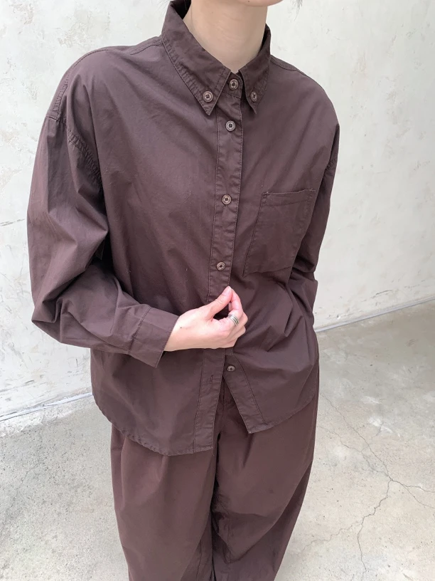 3017衬衫女长袖秋款宽松休闲裤潮流日系