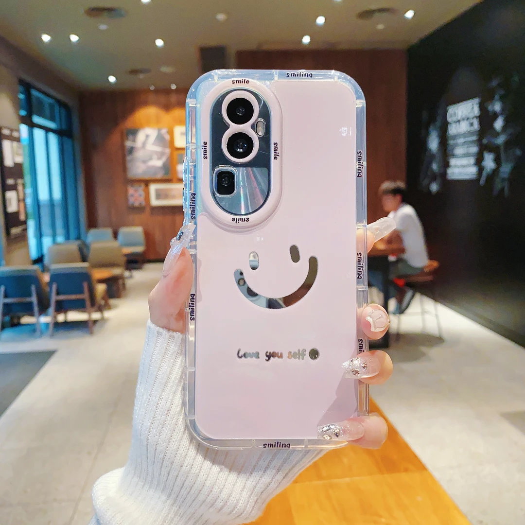 （OPPOReno10系列）镜面奶油壳适用OPPOReno10/10Pro/10Pro+手机壳