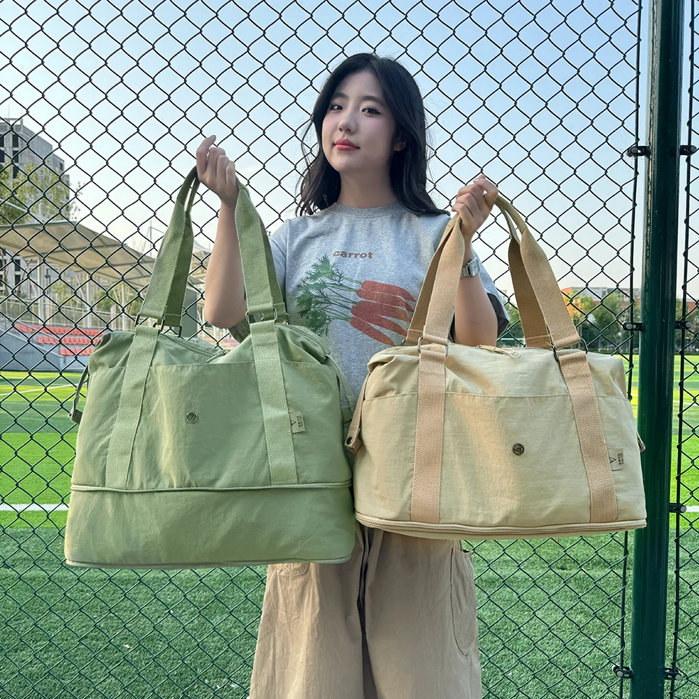 新款旅行包单肩包干湿分离大容量休闲包男女同款多隔层瑜伽包