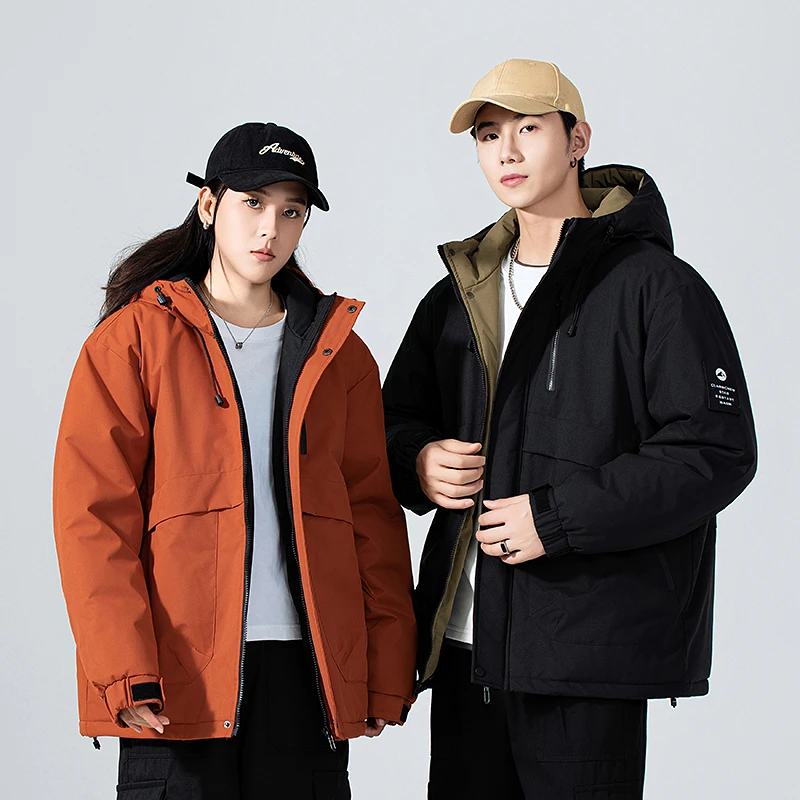 男士棉袄2024新款爆款冬季男装连帽加厚棉服外套男冬款情侣同款