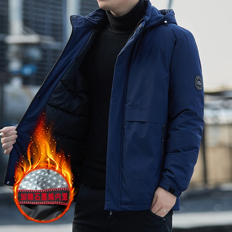 2024石墨烯夹克冬季防风防雨冲锋衣潮流时尚户外保暖加绒棉服外套