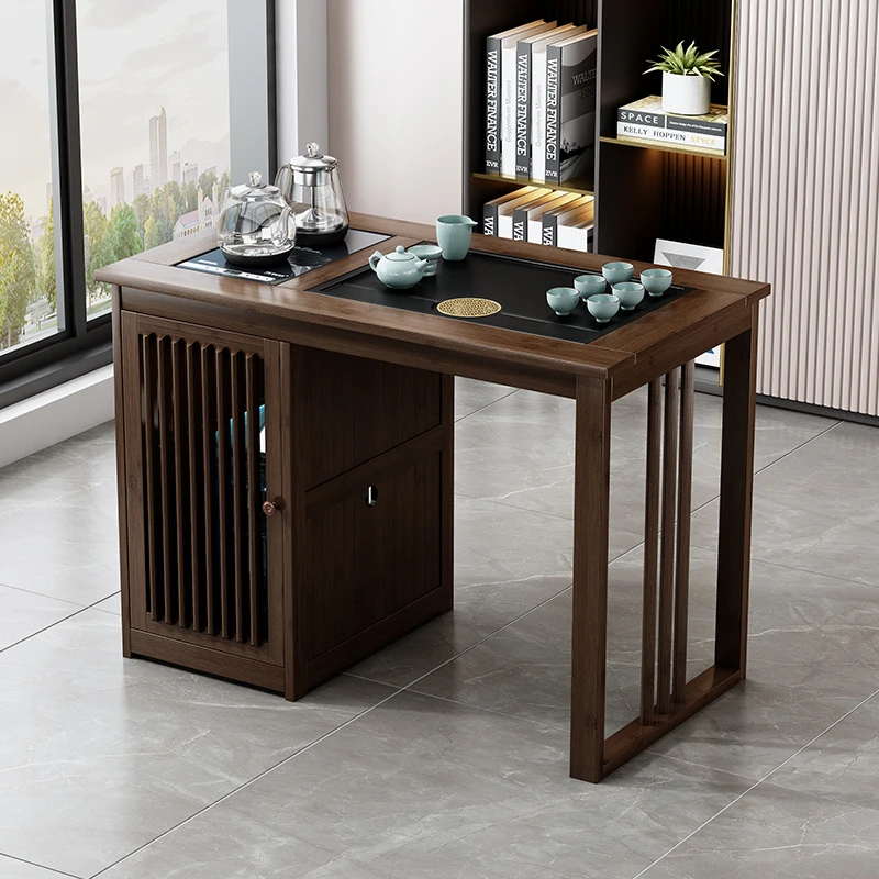 新中式茶桌椅组合客厅家用功夫茶几茶具烧水一体套装办公室泡茶台