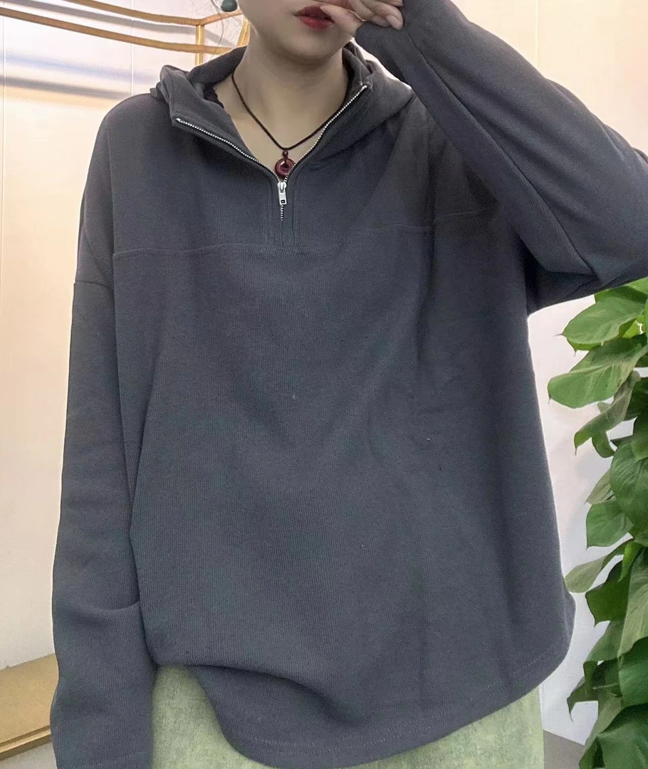 连帽拉链百搭卫衣01888