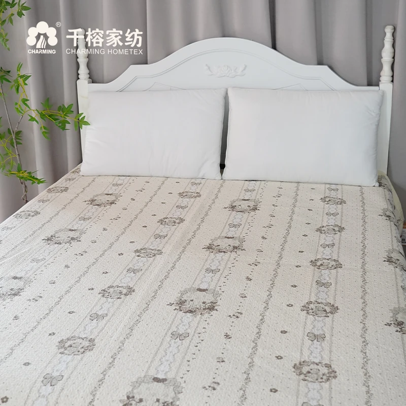 【千榕家】爆款床盖四季通用小清新仙女四季珍德绗缝棉亲肤大床床盖