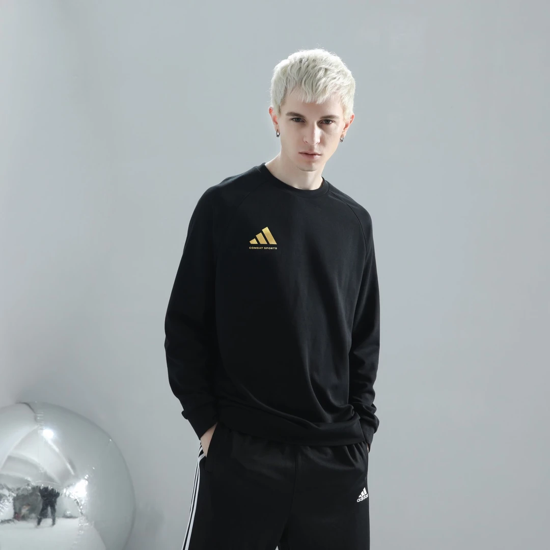 adidas/阿迪达斯68棉男女运动休闲圆领卫衣打底套头衫aCLLSPS3CS