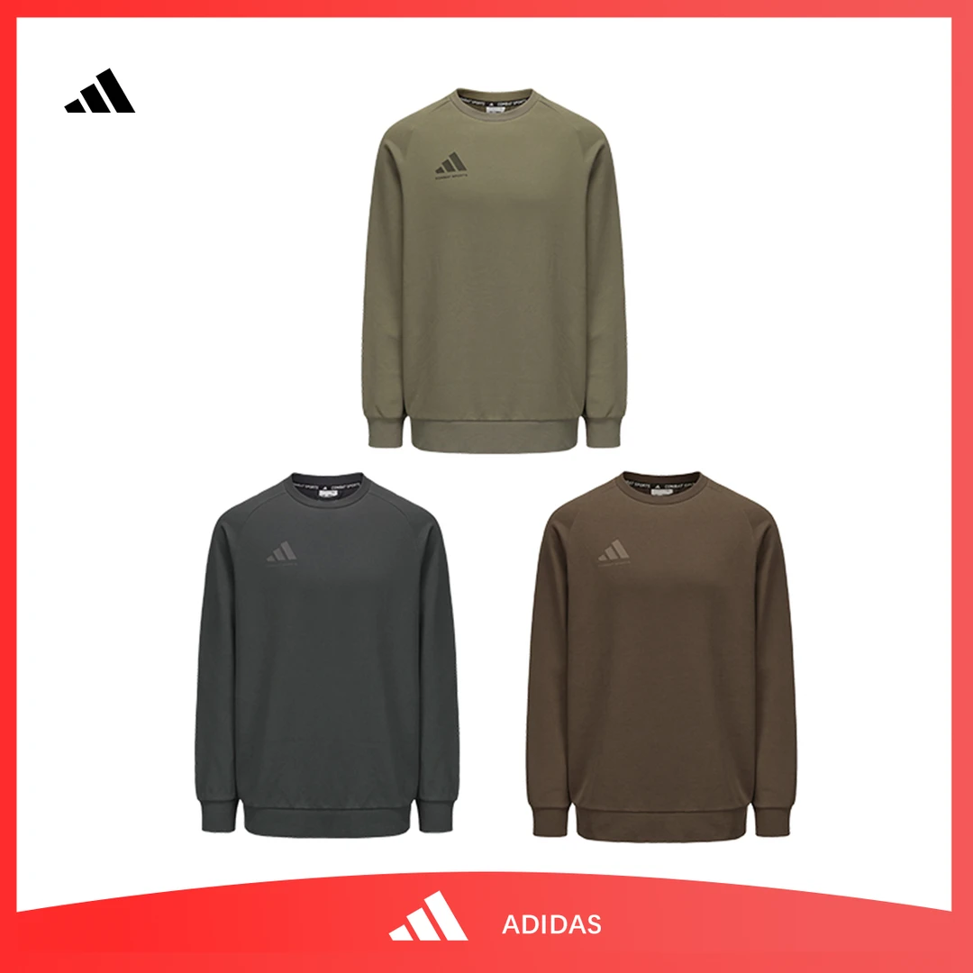 adidas/阿迪达斯圆领套头运动卫衣上衣套头衫秋冬男女同款