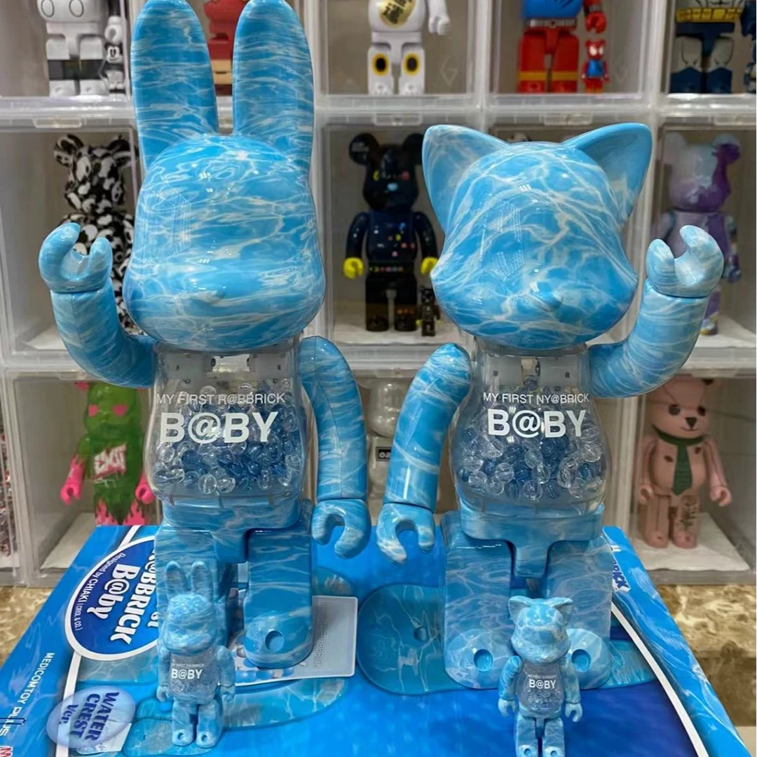 【山哥ST】bearbrick积木熊 水波纹猫兔400%+100% 可选