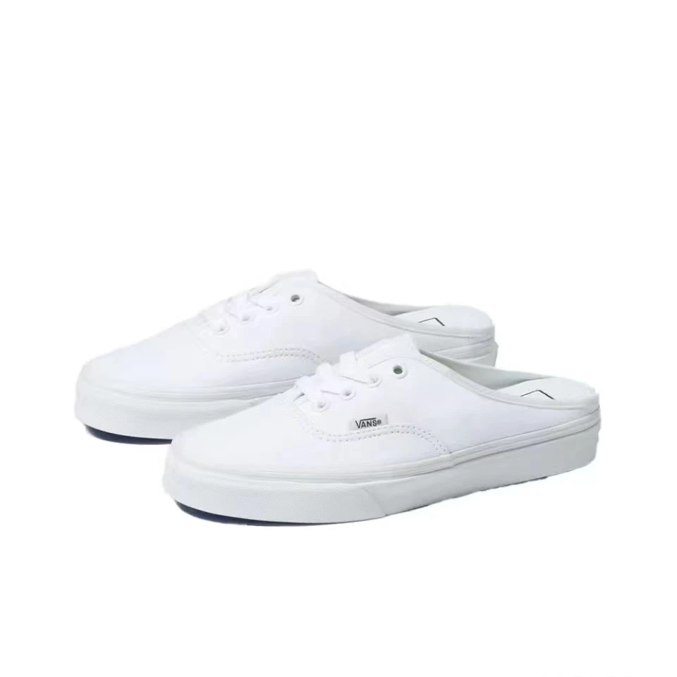 【山哥AL】Vans Authentic 复古休闲 低帮 板鞋 男女同款 纯白色