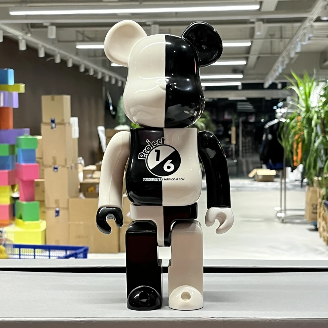 【山哥XB】bearbrick积木熊 1/6 project 黑白 400%