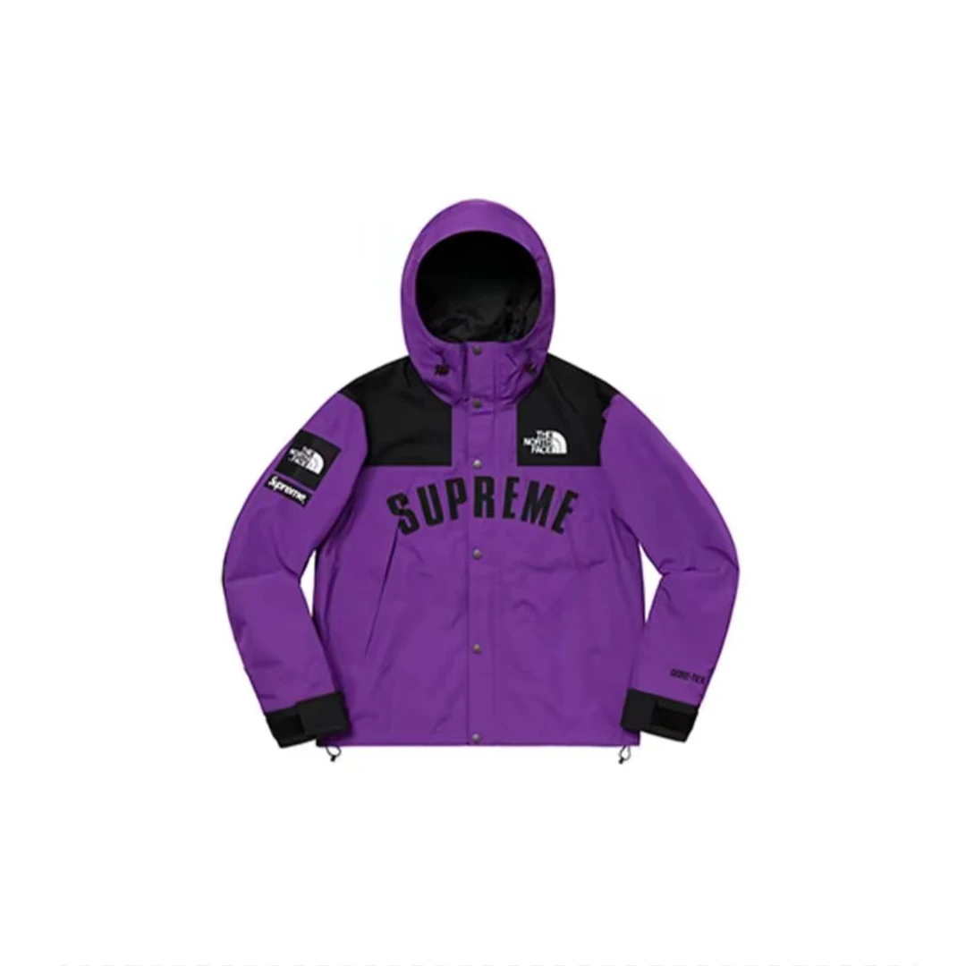 【竞拍-山哥04】Supreme 联名款 冲锋衣夹克外套 紫色 L码 潮服