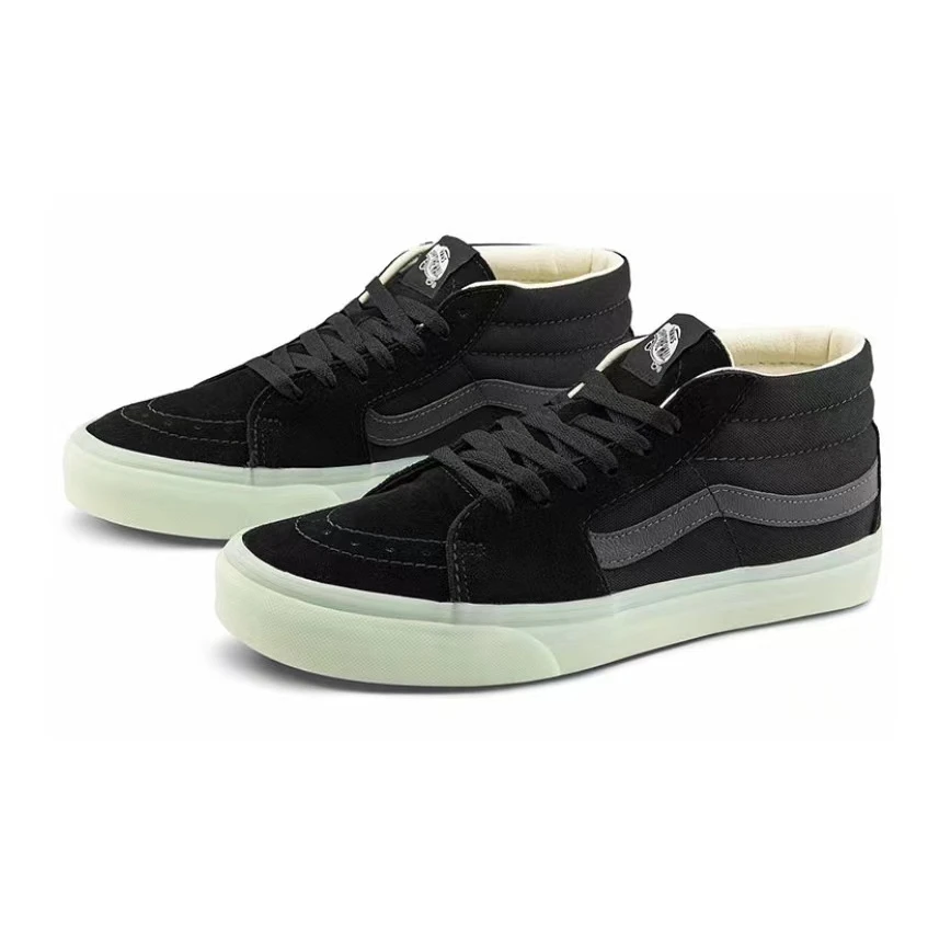 【山哥AL】Vans SK8 轻便 中帮板鞋 男女同款 黑 VN0A3WM3ABC