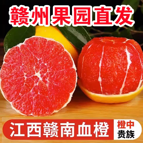 新鲜采摘赣南血橙果粒饱满酸甜多汁水分足鲜嫩无渣新鲜包邮