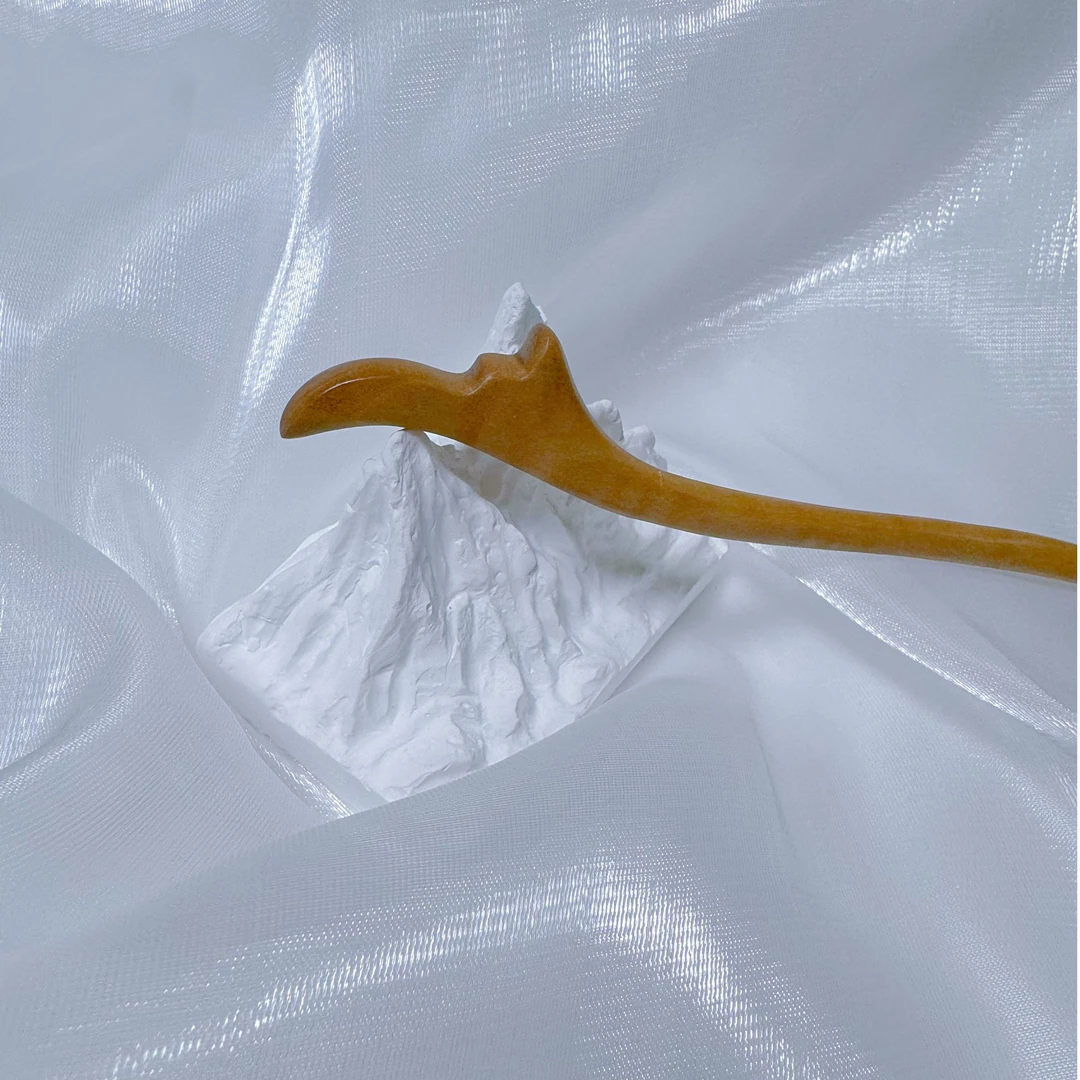 七夜雪同款霍七送薛紫夜春芽桃木发簪18cm古风非遗木雕礼盒装