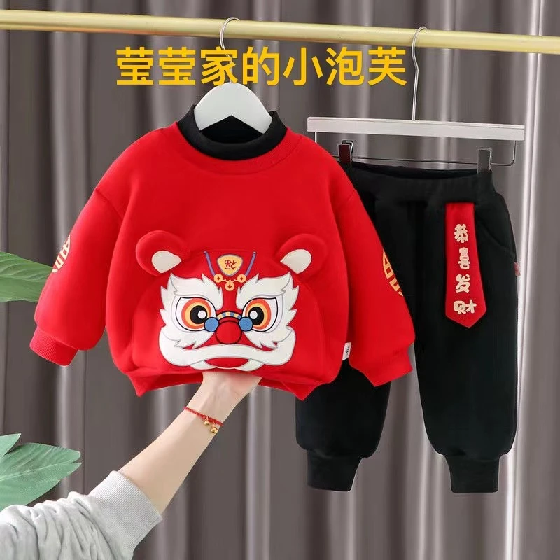 【拜年服合集】儿童冬季加厚喜庆中国风拜年服新年衣服儿童