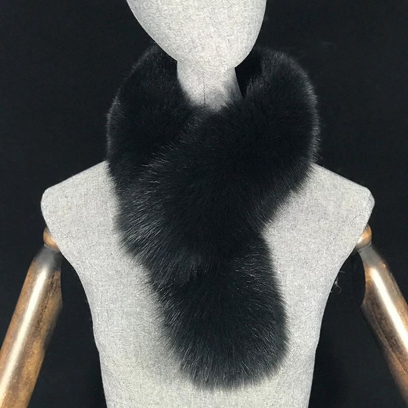 【搭配毛毛袖大衣】真狐狸毛保暖围脖围巾毛领