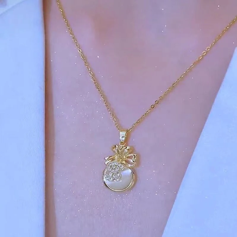 钛钢树脂吊坠 6205 精致时尚项链 约38+5cm