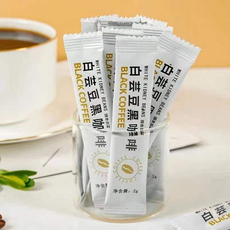 白芸豆黑咖啡2gx40条 固体饮料0脂肪0蔗糖速溶醇香咖啡粉独立条装