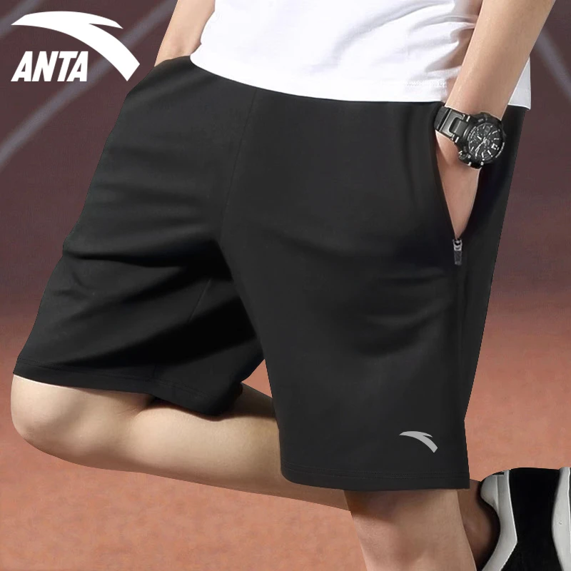 安踏短裤男2025夏季新款官方正品速干中裤运动健身五分裤薄款裤子