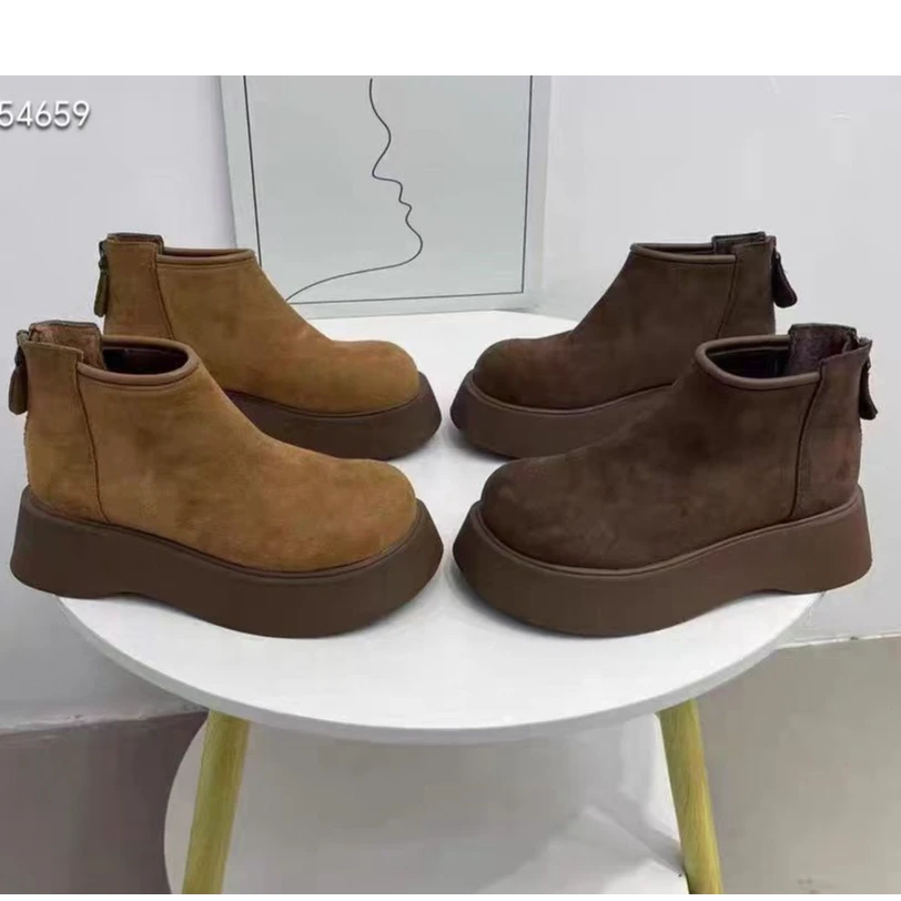 2024冬季新品加绒雪地勃肯女鞋