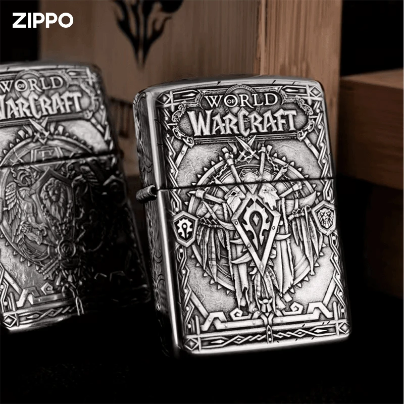 ZIPPO/之宝打火机正品925纯银魔兽世界 防风中秋国庆男士高档礼物