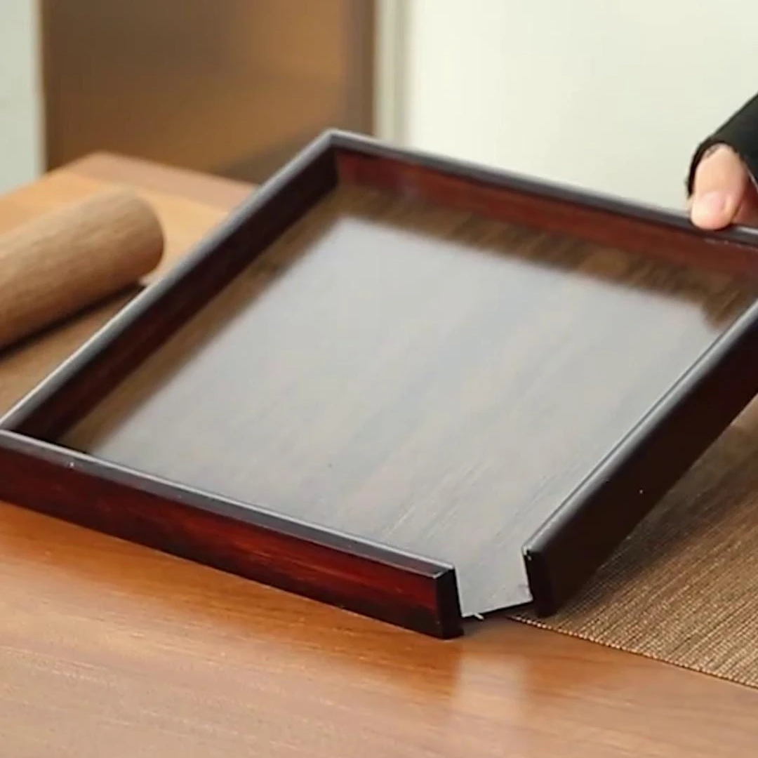 分茶盘普洱茶饼实木赏茶盘开茶器茶针烤鱼盘火锅砂锅围炉煮茶果盘