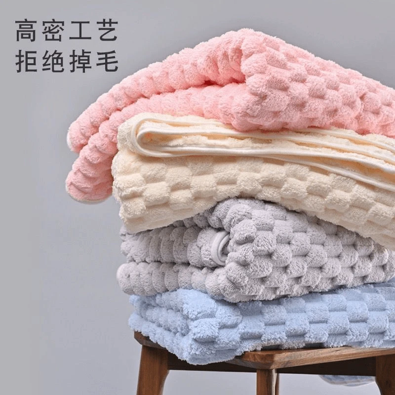 金龟绒绒浴巾吸水速干亲肤柔软加大厚成男女情侣洗澡家用裹巾