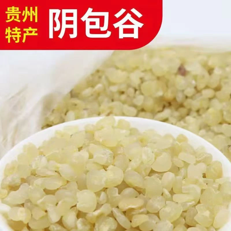 贵州山货阴包谷米糯玉米熬粥浓郁清甜白糯玉米美味