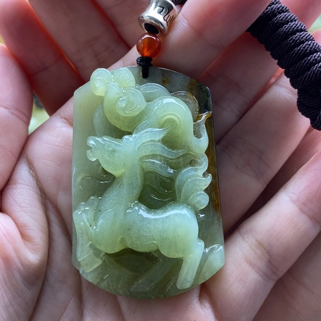 【闪购商品】岫玉颈饰未镶嵌马