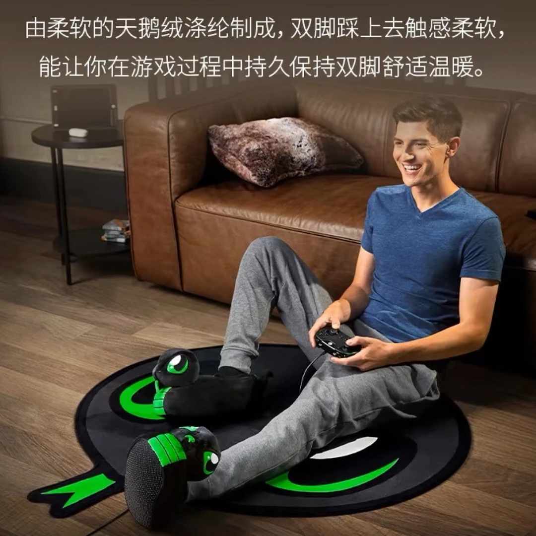 雷*小蛇 正品 电竞毯120cm电脑椅圆毯 微瑕