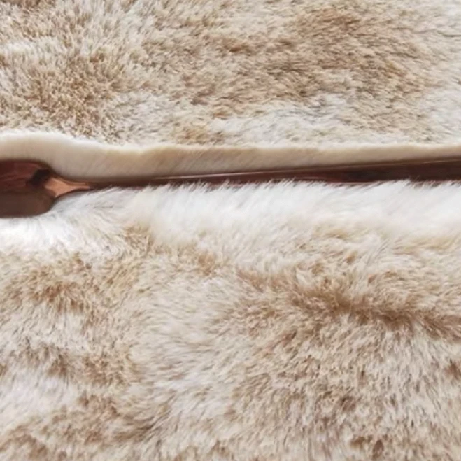 沃尔玛 金属驼 阳离子仿兔毛 75*180 沙发毯床边毯飘窗毯