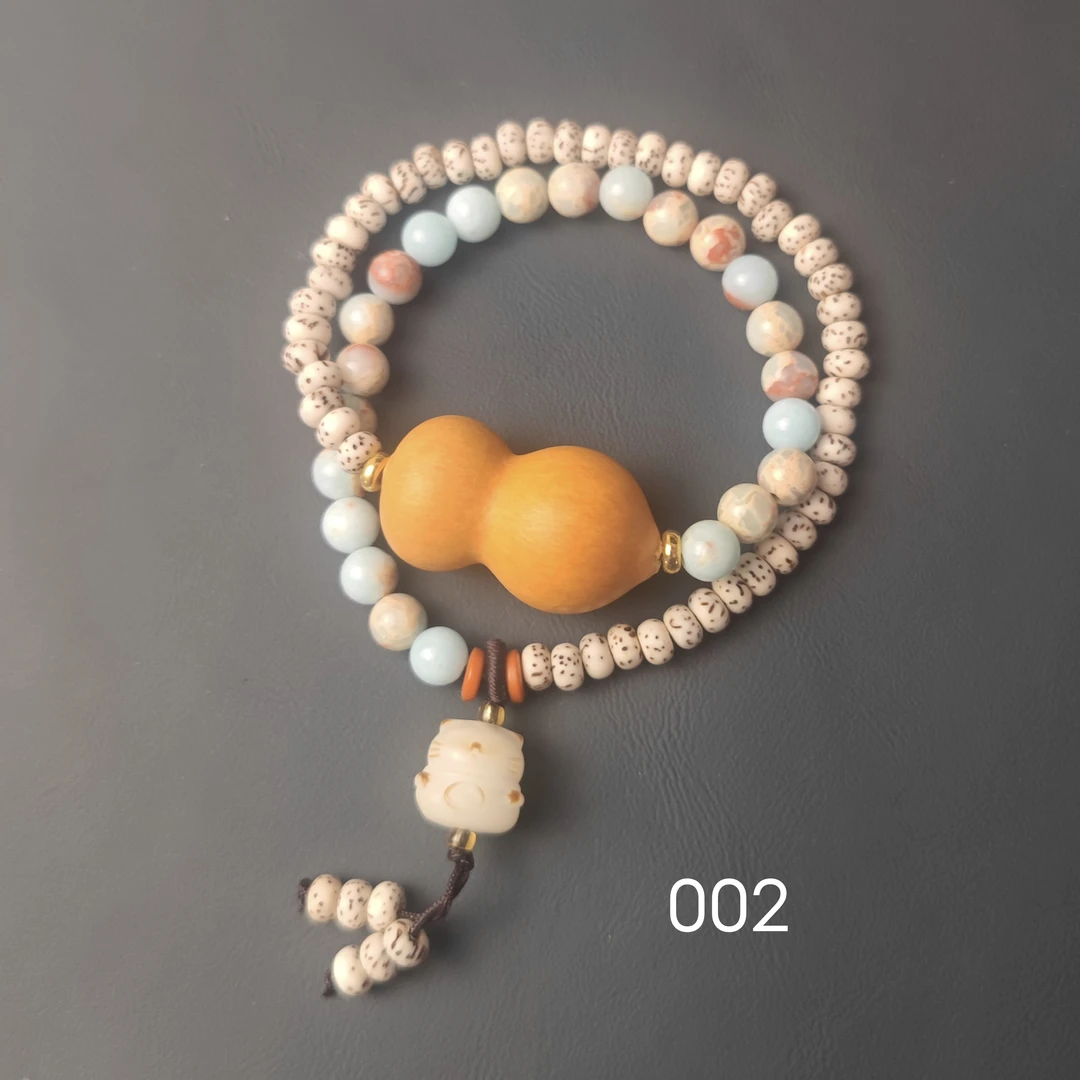 非金属木质手链 纯手工古法民族风手串高考毕业季父亲节百搭编织