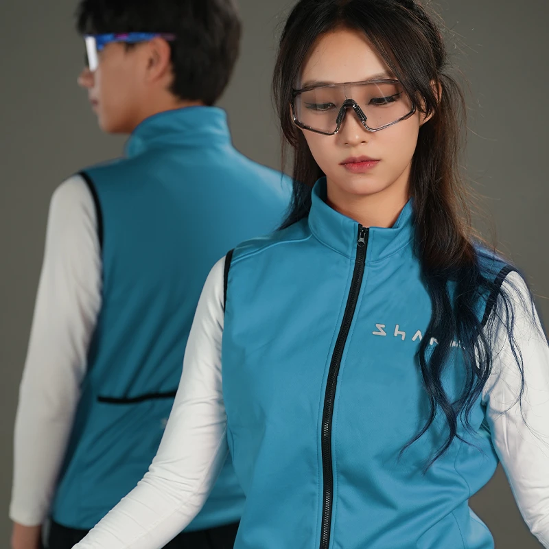 鲨鱼新款加绒马甲男女同款加绒防风防泼水
