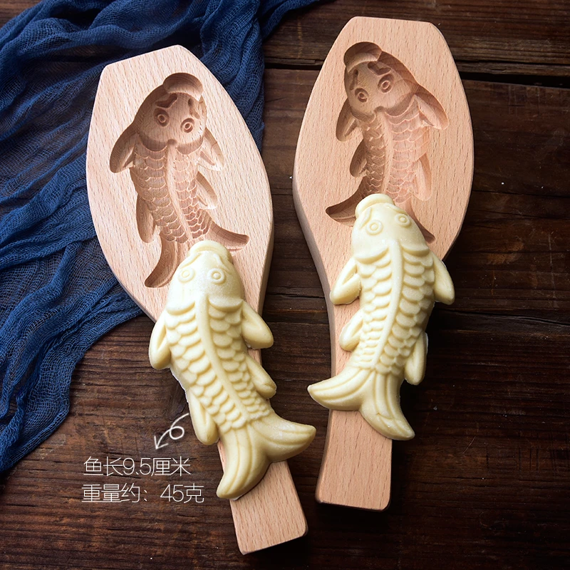 鲤鱼模具小金鱼模具卡通鱼模具馒头鱼花样馒头鱼卡子面食工具商用