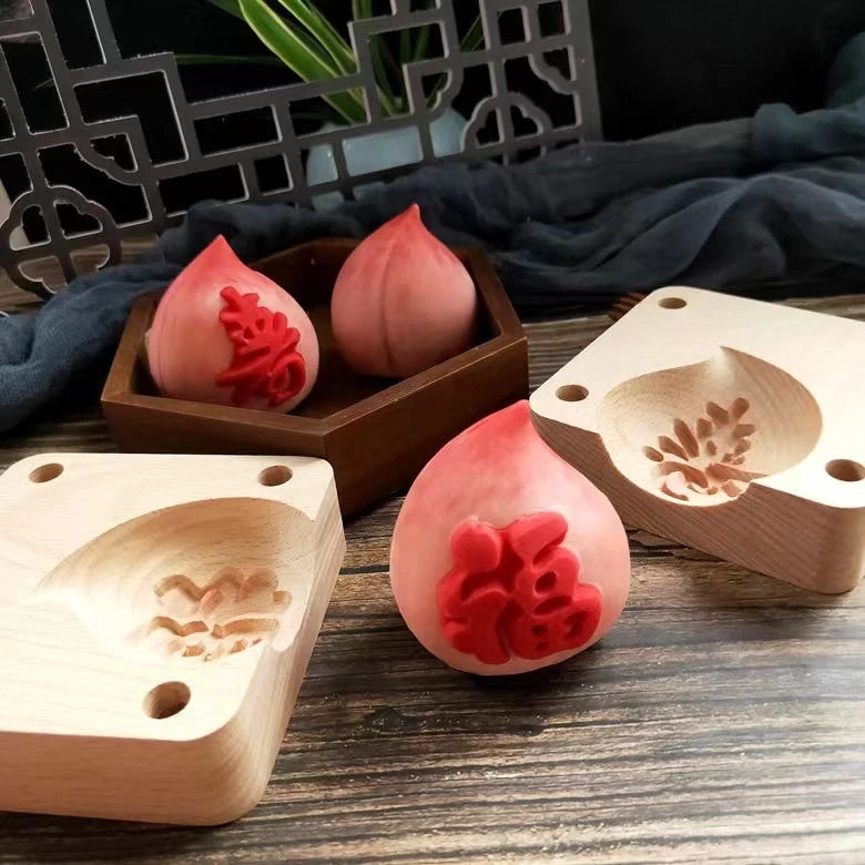 3D立体桃子模具蟠桃模具仙桃模具寿桃模具网红寿桃糕点模具松弛感